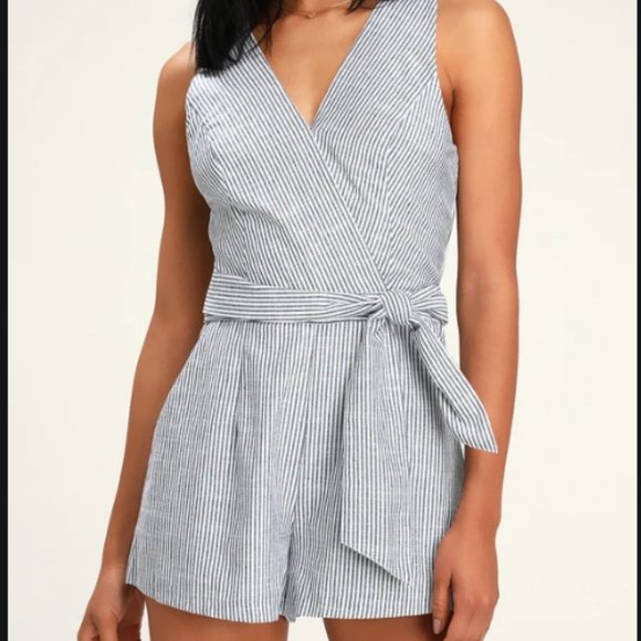Lulus Dresses & Skirts - 💙🤍💙🤍 ADORABLE!! LULUs Striped Romper
